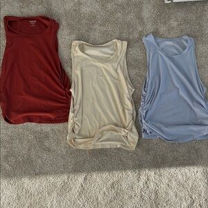 Set of 3 old navy clogs motion workout tanks